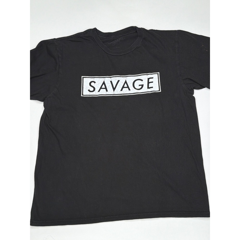 Black‎ Savage Graphic T Shirt Men's Size Large Casual Streetwear